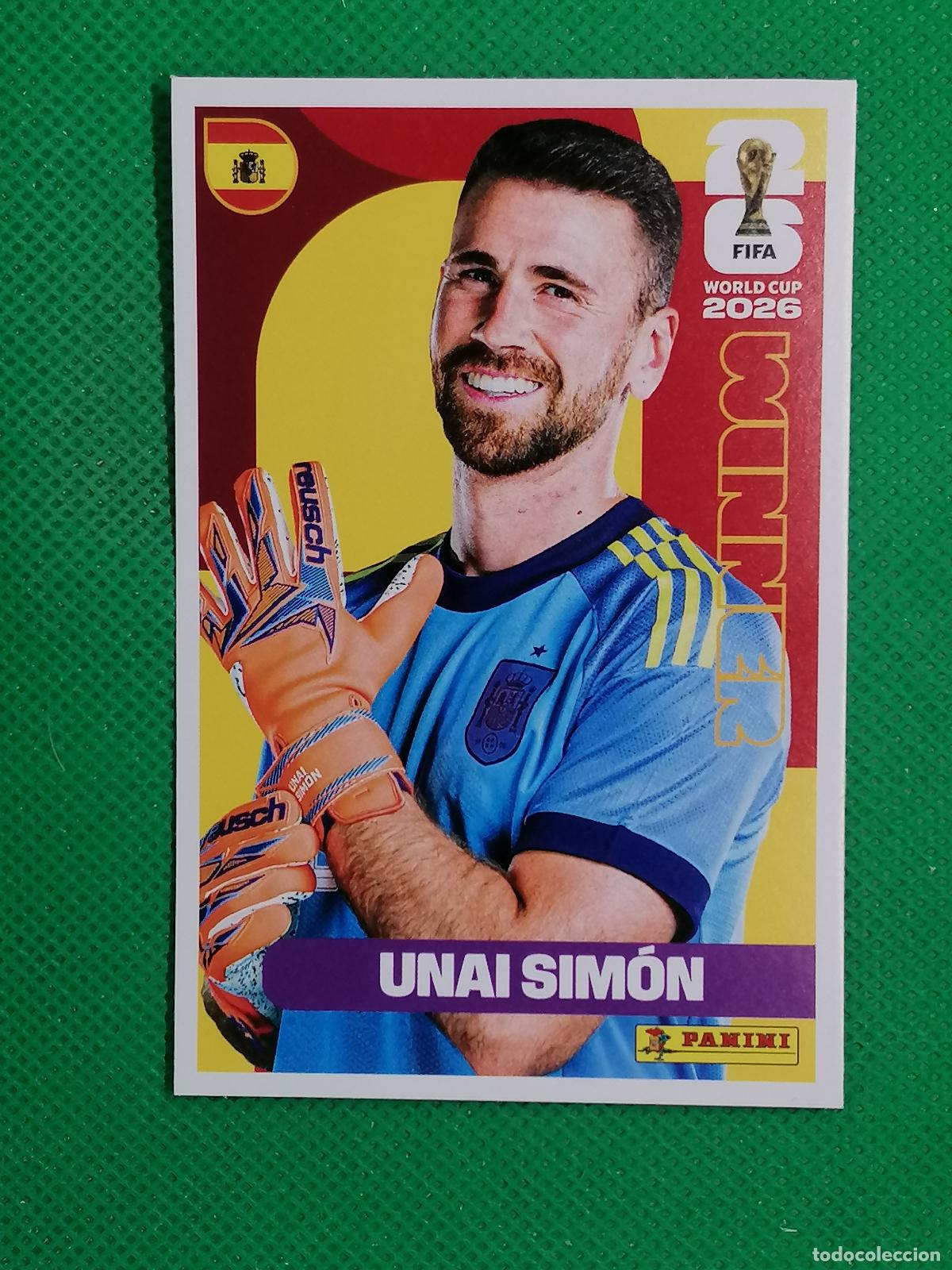 Cromos de f&uacute;tbol: 24 UNAI SIMON ESPA&Ntilde;A WINNER POSTER ⚽ PANINI FIFA MUNDIAL WORLD CUP 26 2026 STICKER ⚽