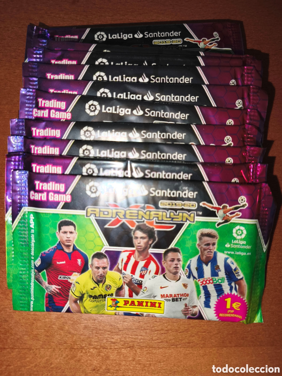 Cromos de f&uacute;tbol: Lote 30 sobres sin abrir Adrenalyn XL 19/20