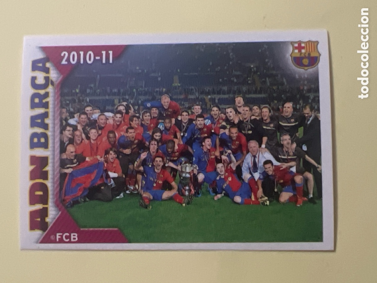 Cromos de f&uacute;tbol: CROMO ALBUM FC BARCELONA 2010 2011 PANINI 169 ADN PLANTILLA TITULOS - SIN PEGAR LIGA 10 11 BAR&Ccedil;A FC