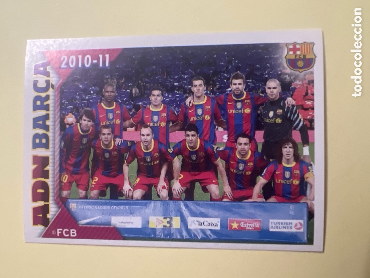 Cromos de f&uacute;tbol: CROMO ALBUM FC BARCELONA 2010 2011 PANINI 172 ADN BAR&Ccedil;A ALINEACION - SIN PEGAR LIGA 10 11 BAR&Ccedil;A FCB