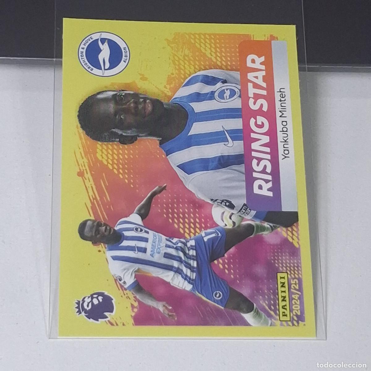Cromos de f&uacute;tbol: B56 161 YANKUBA MINTEH RISING BRIGHTON & HOVE ALBION STICKER PANINI PREMIER LEAGUE 24 25 2024 2025
