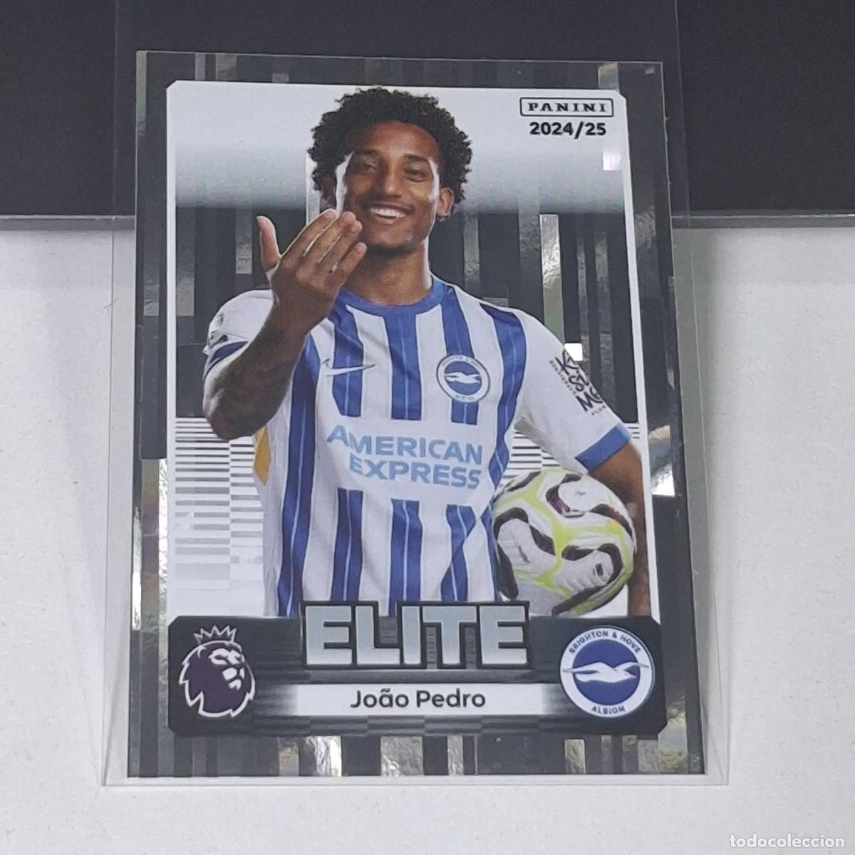 Cromos de f&uacute;tbol: B56 162 JOAO PEDRO ELITE BRIGHTON & HOVE ALBION STICKER PANINI PREMIER LEAGUE 24 25 2024 2025
