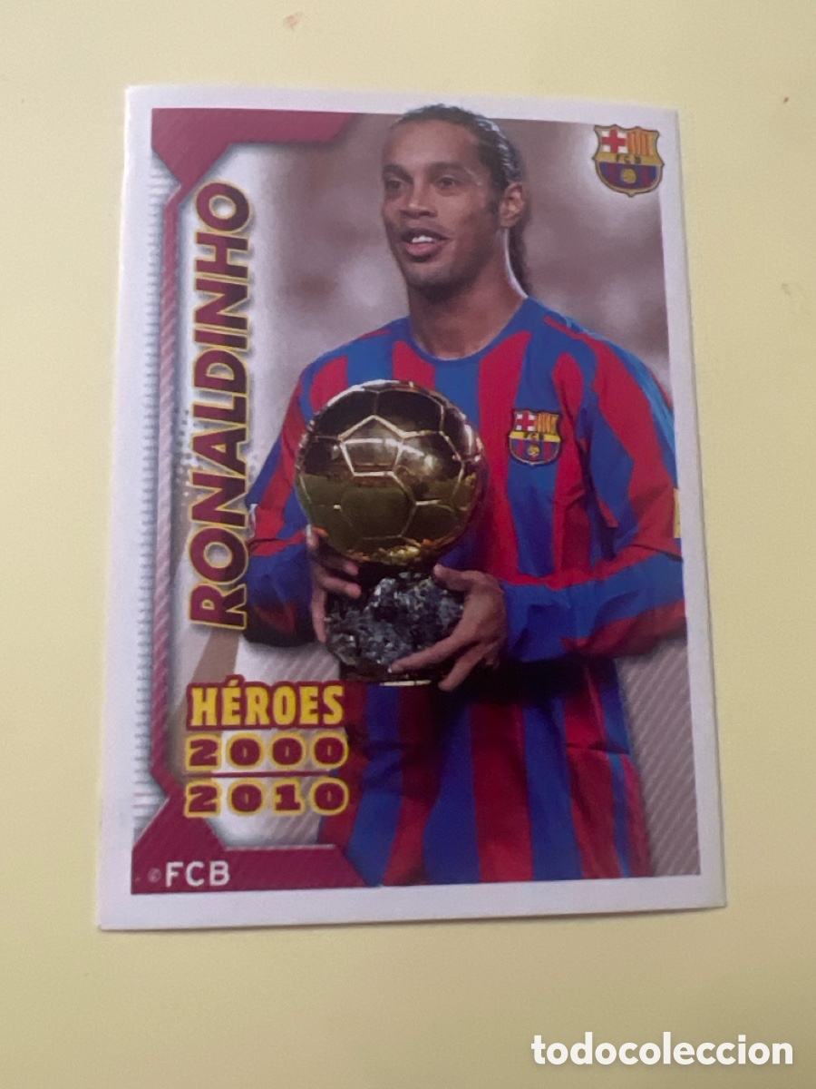 Cromos de f&uacute;tbol: C3237. Colecci&oacute;n oficial Panini 2010 2011 10 11 FC Barcelona n&deg; 159 Ronaldinho (H&eacute;roes)