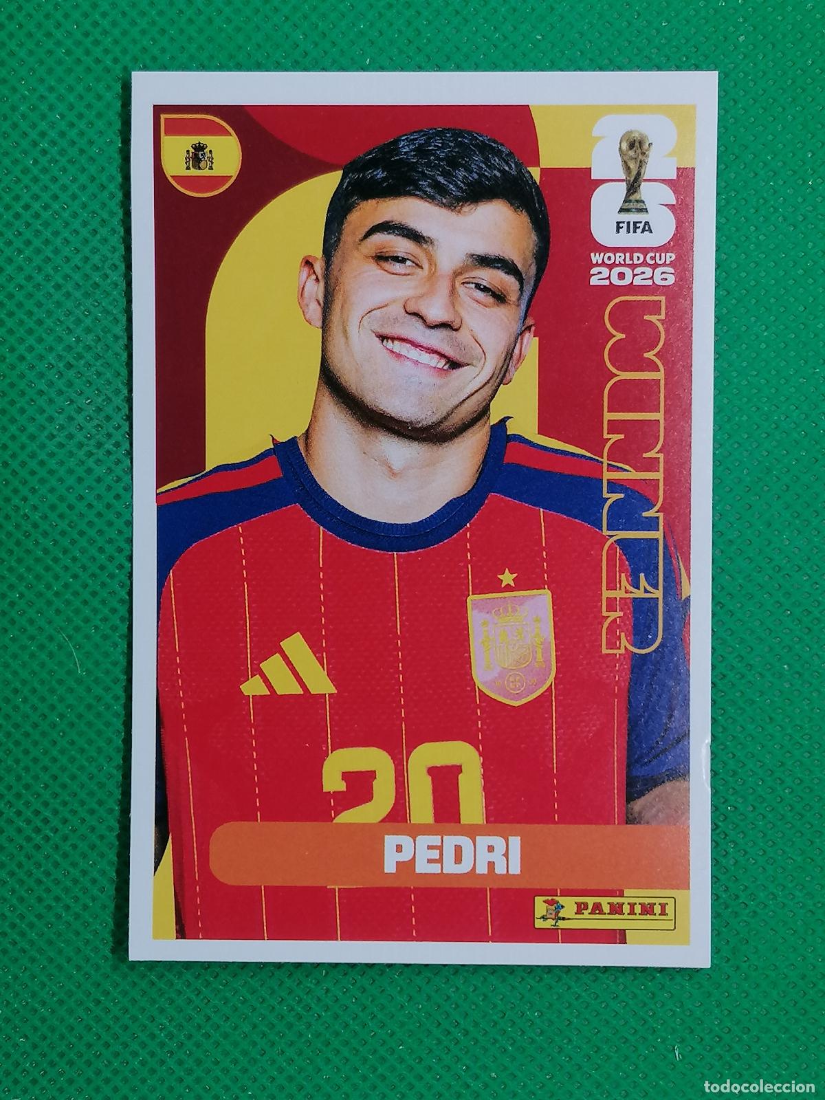 Cromos de f&uacute;tbol: 21 PEDRI ESPA&Ntilde;A WINNER POSTER ⚽ PANINI FIFA MUNDIAL WORLD CUP 26 2026 STICKER ⚽