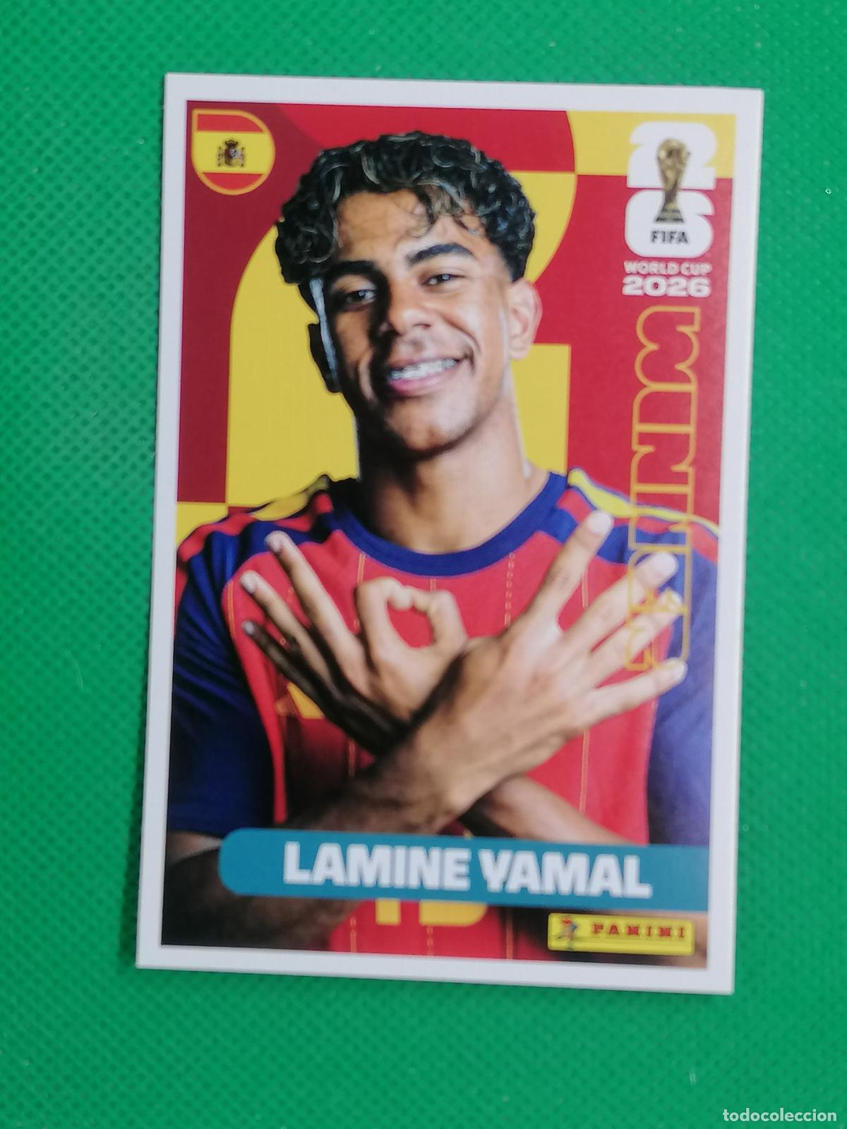 Cromos de f&uacute;tbol: 20 LAMINE YAMAL ESPA&Ntilde;A WINNER POSTER ⚽ PANINI FIFA MUNDIAL WORLD CUP 26 2026 STICKER ⚽