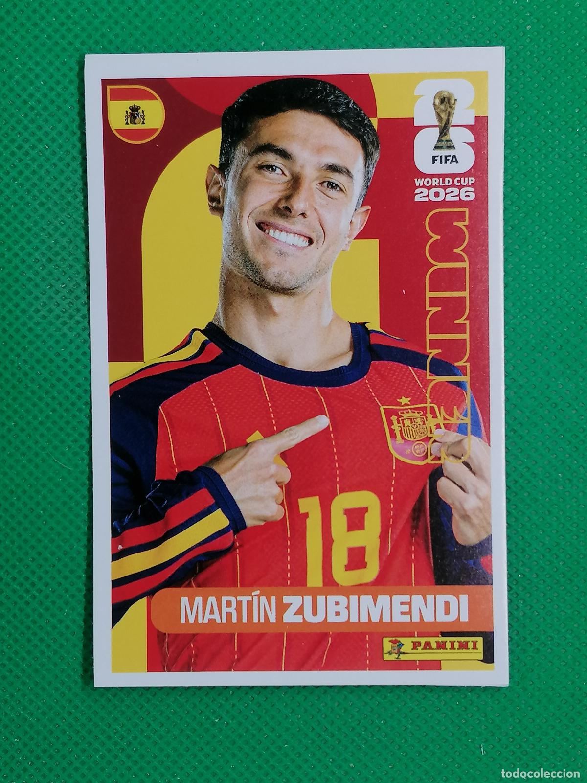 Cromos de f&uacute;tbol: 19 MARTIN ZUBIMENDI ESPA&Ntilde;A WINNER POSTER ⚽ PANINI FIFA MUNDIAL WORLD CUP 26 2026 STICKER ⚽