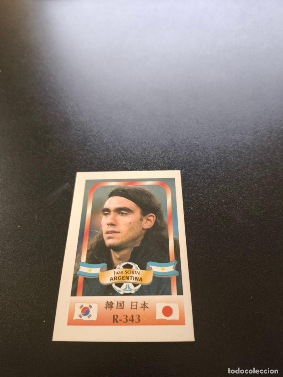 Cartes &agrave; collectionner de Football: 343 Juan Sorin BARCELONA ARGENTINA MUNDIAL WORLD CUP REYAUCA KOREA JAPAN JAPON 2002 N PANINI LIGA