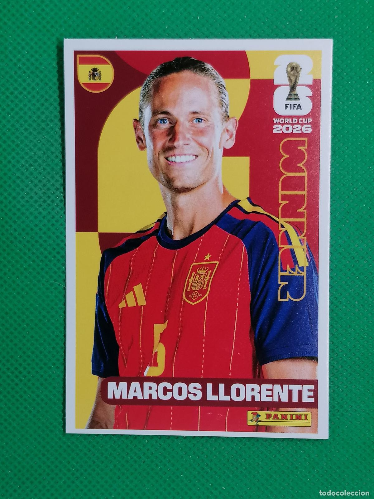Cromos de f&uacute;tbol: 6 MARCOS LLORENTE ESPA&Ntilde;A WINNER POSTER ⚽ PANINI FIFA MUNDIAL WORLD CUP 26 2026 STICKER ⚽