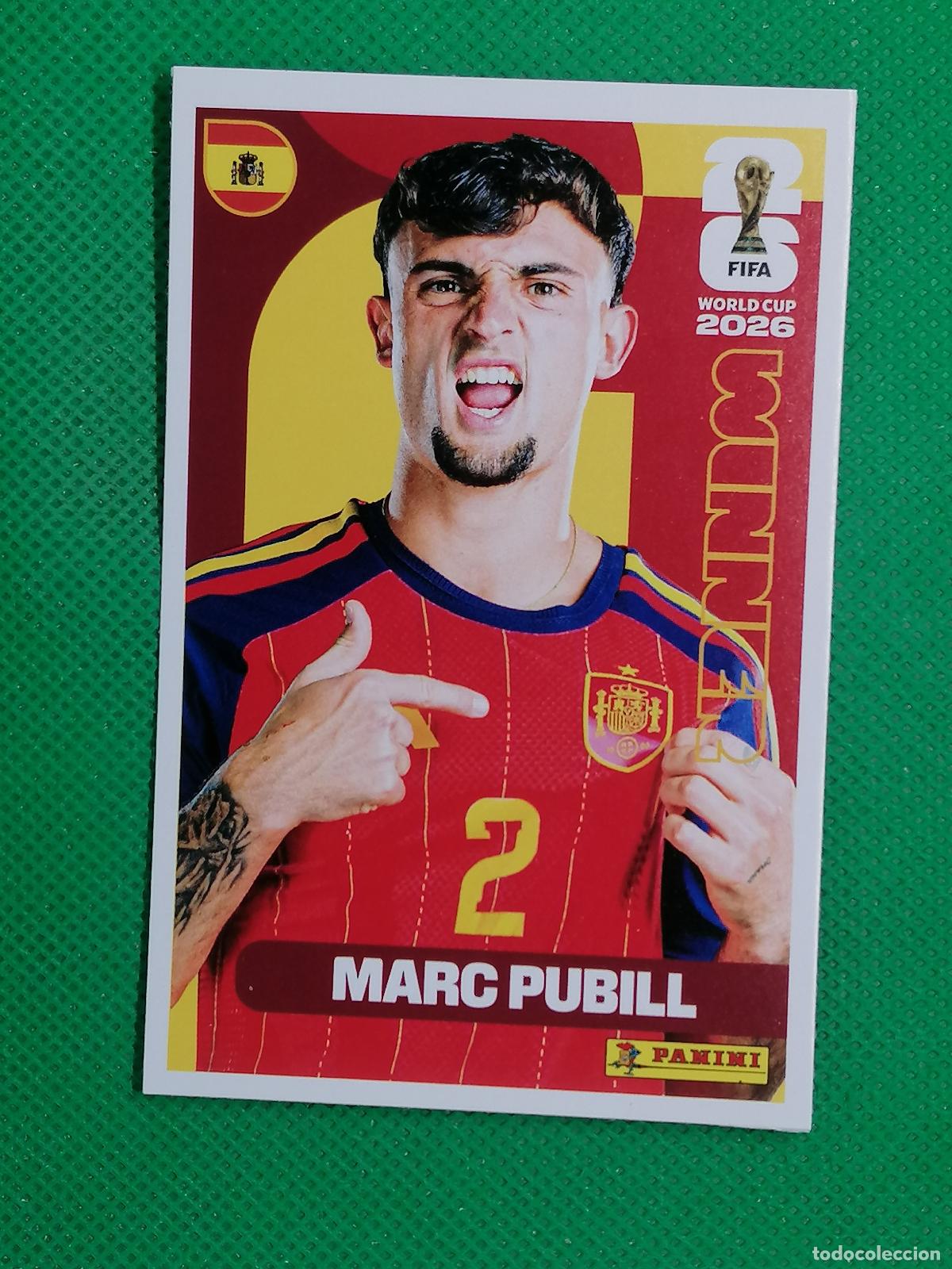 Cromos de f&uacute;tbol: 3 MARC PUBILL ESPA&Ntilde;A WINNER POSTER ⚽ PANINI FIFA MUNDIAL WORLD CUP 26 2026 STICKER ⚽