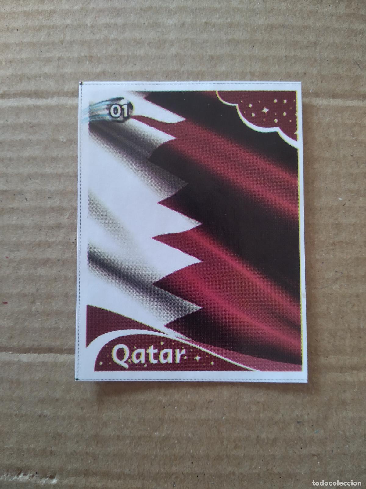 Cromos de f&uacute;tbol: 1 ESCUDO QATAR CATAR CROMO FUTBOL MUNDIAL 2022 EDITADO EN BRASIL WORLD CUP COPA DEL MUNDO