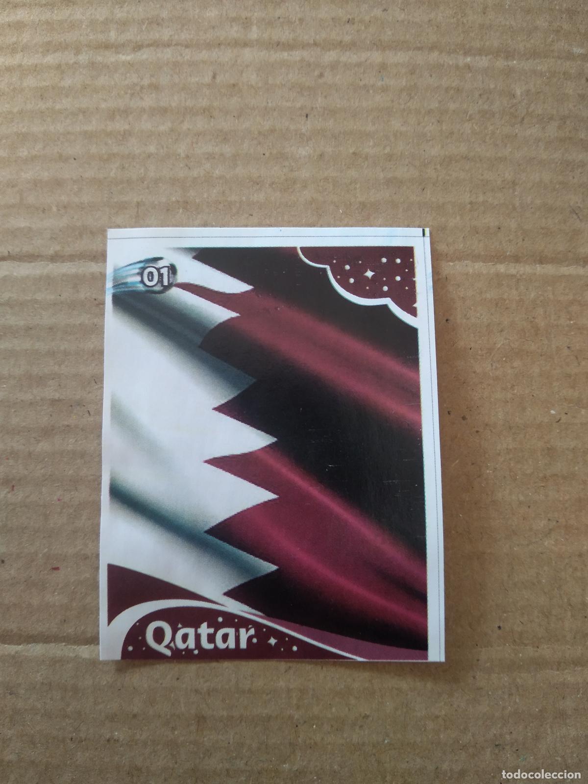 Cromos de f&uacute;tbol: 1 ESCUDO QATAR CATAR CROMO FUTBOL MUNDIAL 2022 EDITADO EN BRASIL WORLD CUP COPA DEL MUNDO