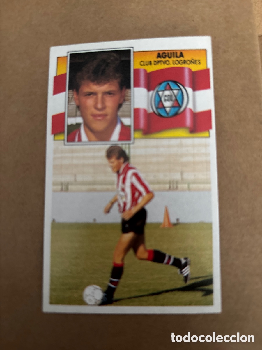 Cromos de f&uacute;tbol: &Aacute;guila. 90/91 Logro&ntilde;&eacute;s. Coloca Liga Este