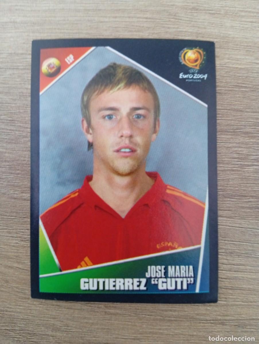 Fu&szlig;ball-Sticker: GUTI 83 ESPA&Ntilde;A EURO 2004 PORTUGAL NUNCA PEGADO SIN PEGAR