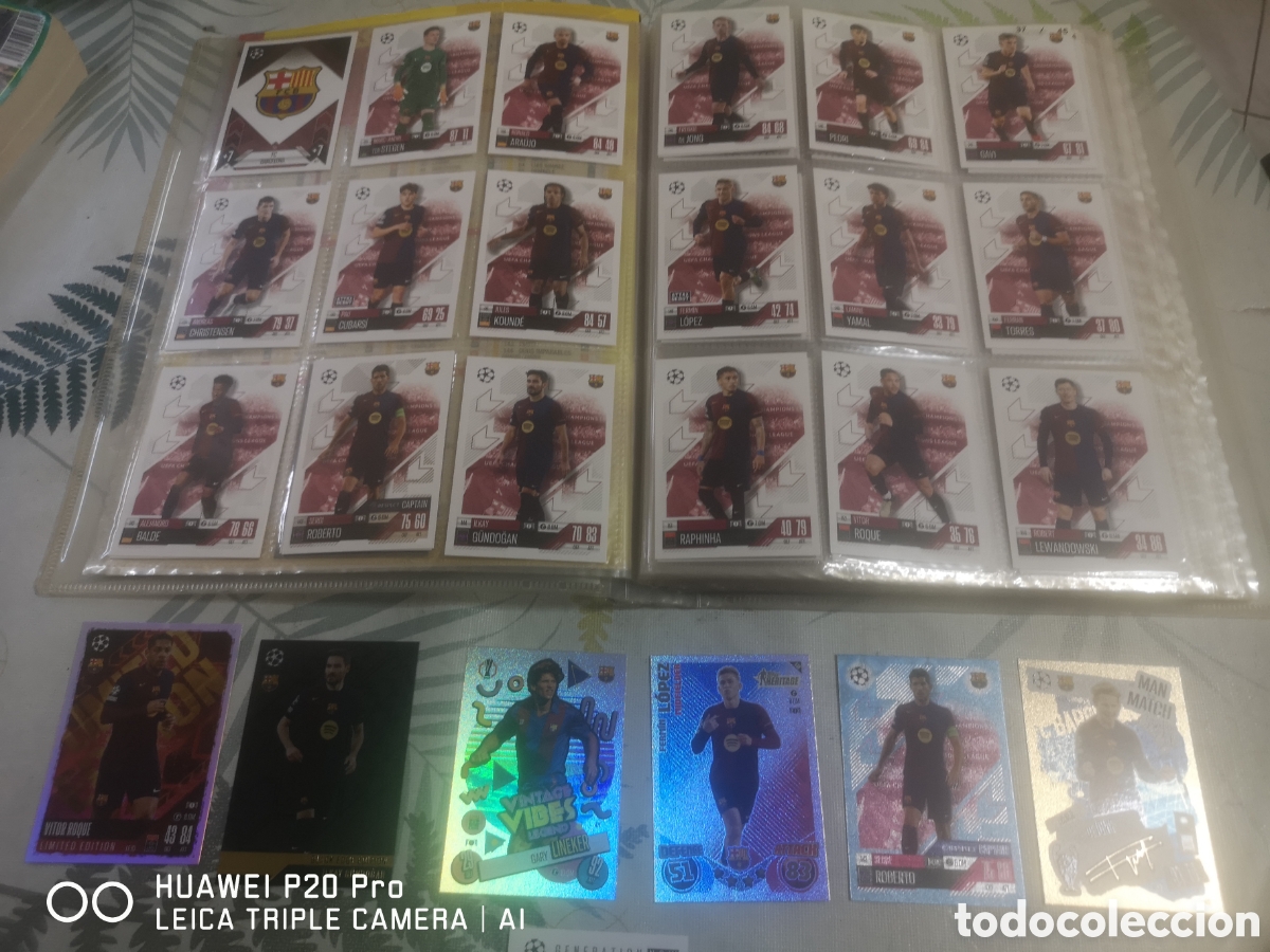 Cromos de f&uacute;tbol: MATCH ATTAX CHAMPIONS 2024 2025 2024 25 BARCELONA - LOTE