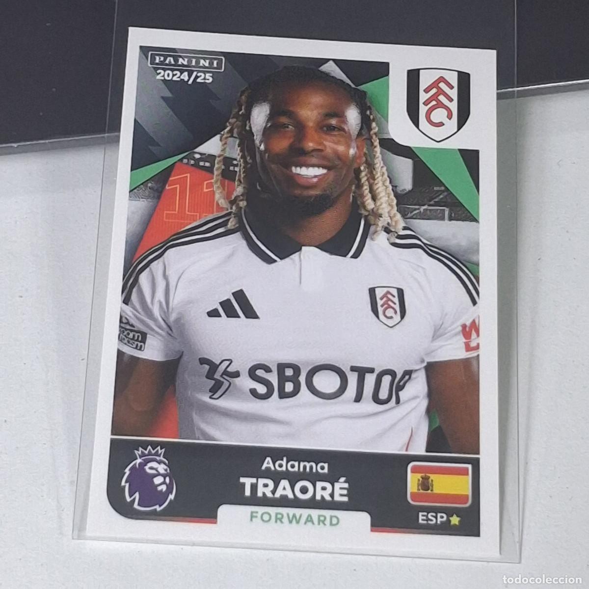 Cromos de f&uacute;tbol: B56 275 ADAMA TRAOR&Eacute; FULHAM STICKER PANINI PREMIER LEAGUE 24 25 2024 2025