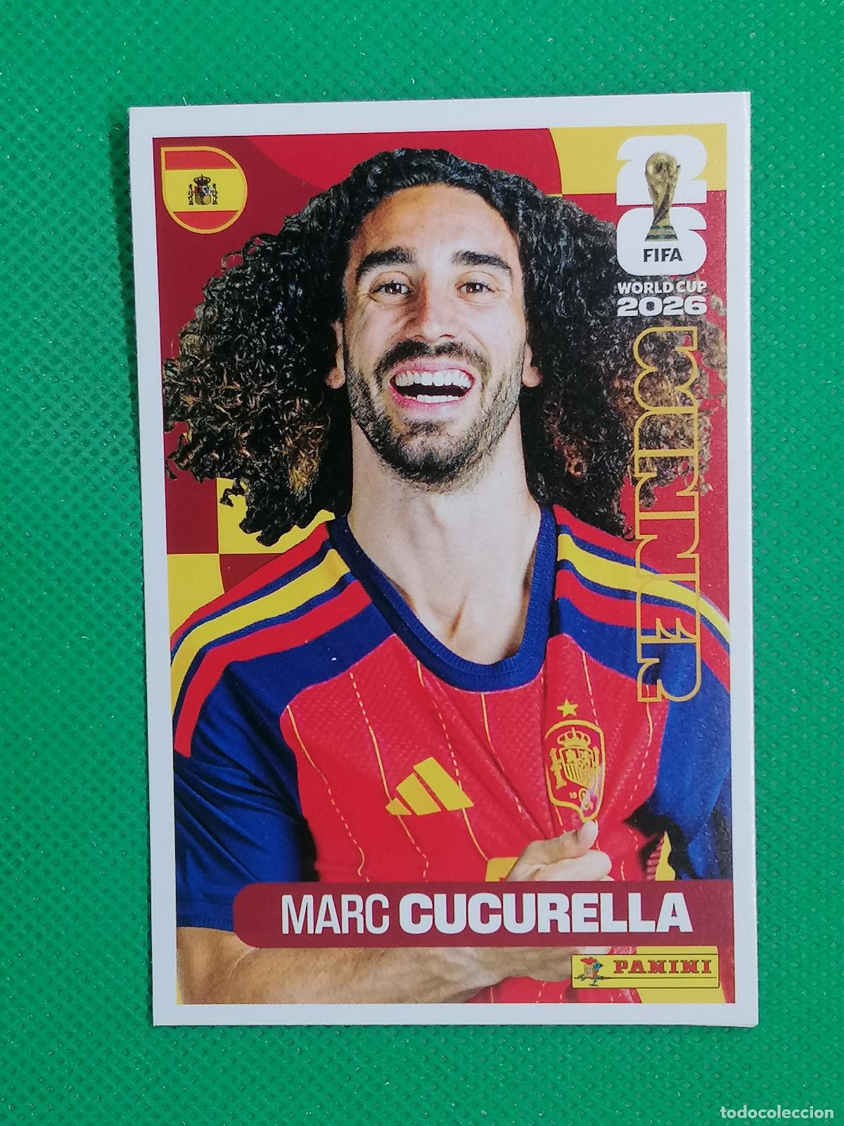 Fu&szlig;ball-Sticker: 25 MARC CUCURELLA ESPA&Ntilde;A WINNER POSTER ⚽ PANINI FIFA MUNDIAL WORLD CUP 26 2026 STICKER ⚽