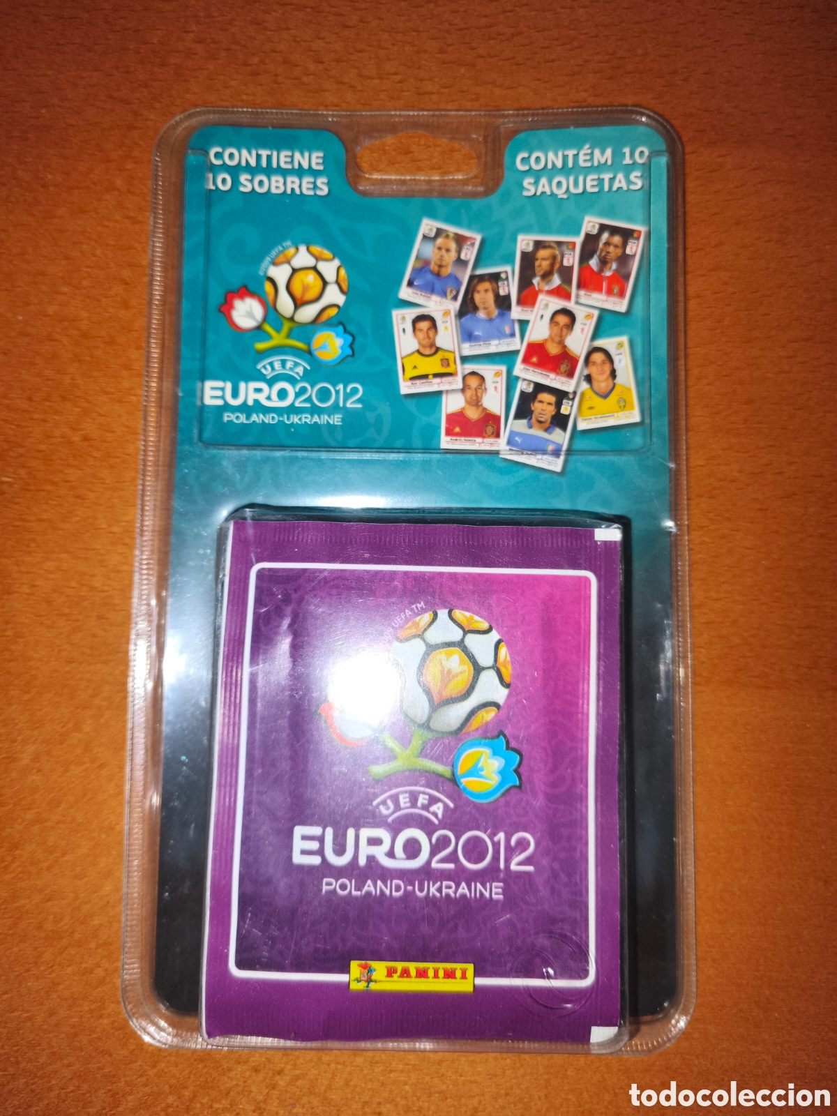 Fu&szlig;ball-Sticker: Bl&iacute;ster (10 sobres) Uefa euro 2012 Panini