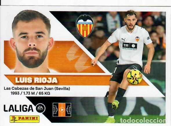 Fu&szlig;ball-Sticker: CROMO PANINI LIGA ESTE 26 27 - N&ordm; 14 - LUIS RIOJA - VALENCIA