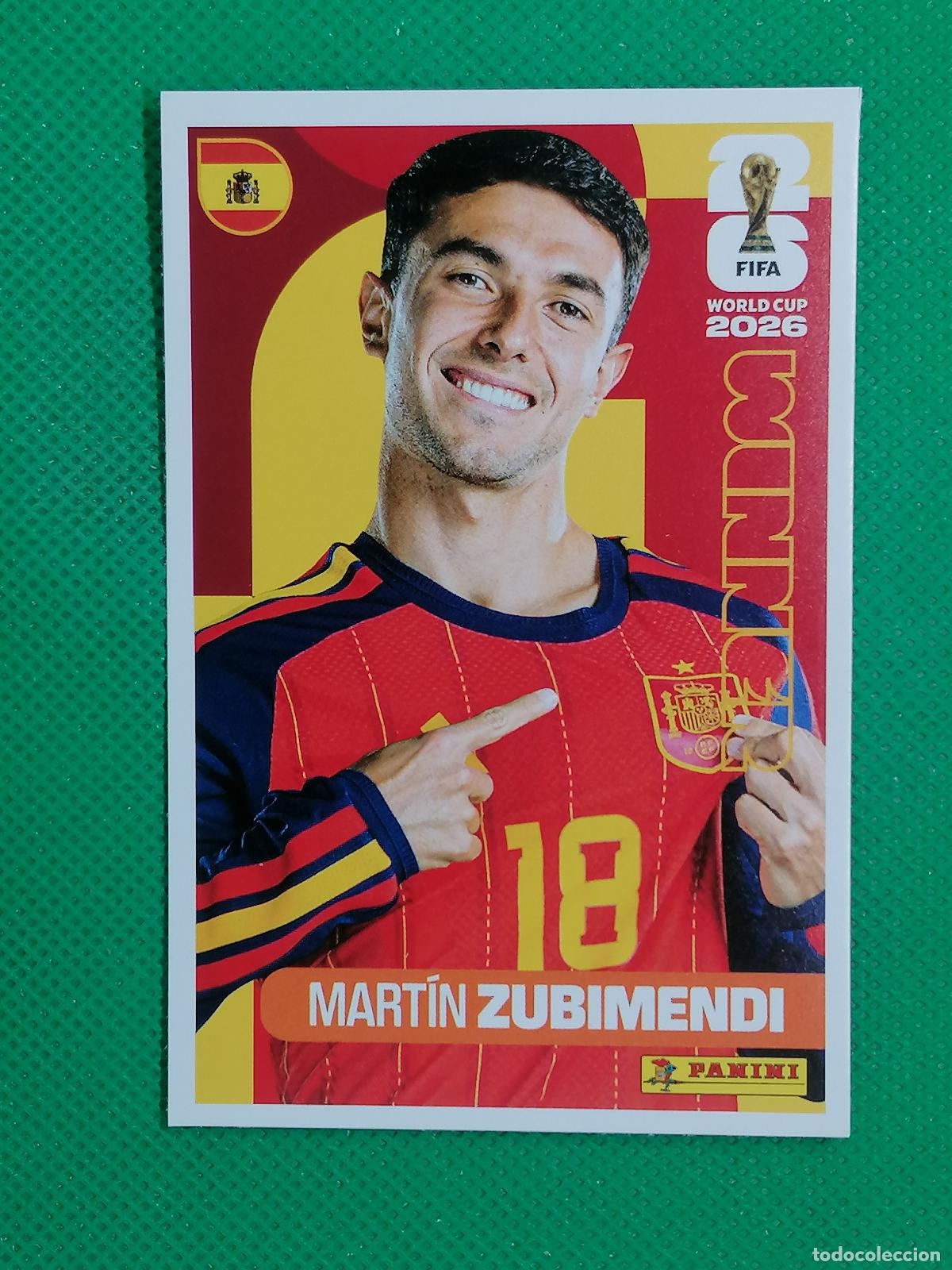Cromos de f&uacute;tbol: 19 MARTIN ZUBIMENDI ESPA&Ntilde;A WINNER POSTER ⚽ PANINI FIFA MUNDIAL WORLD CUP 26 2026 STICKER ⚽