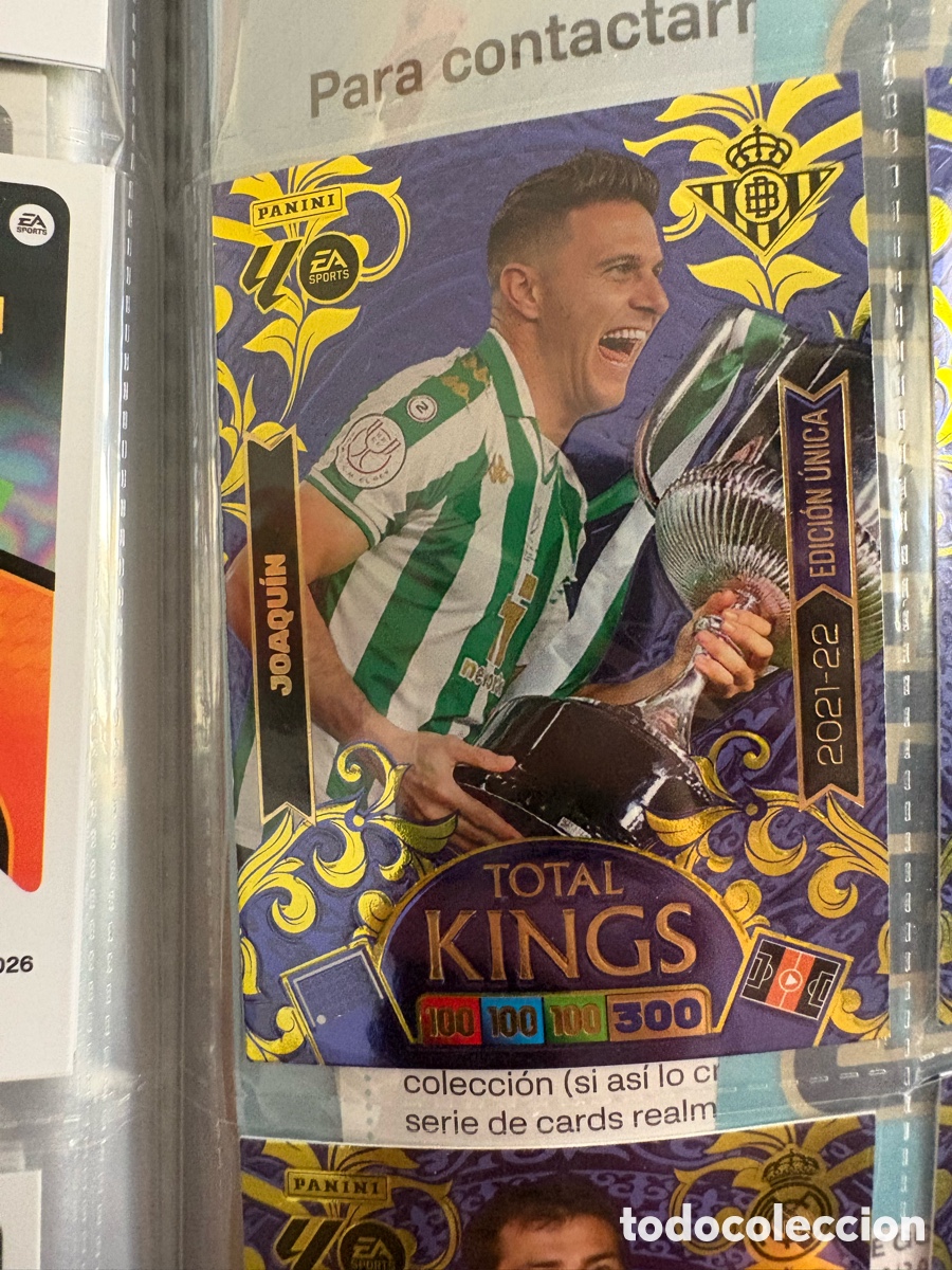 Cromos de f&uacute;tbol: Joaquin total kings Betis