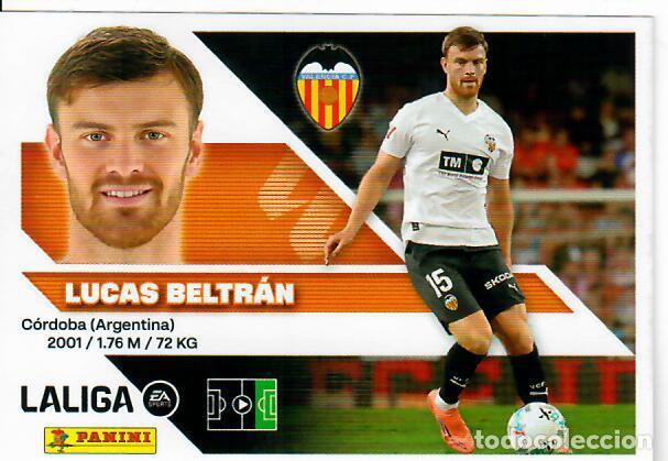 Cromos de f&uacute;tbol: CROMO PANINI LIGA ESTE 26 27 - N&ordm; 20 B - LUCAS BELTR&Aacute;N - VALENCIA
