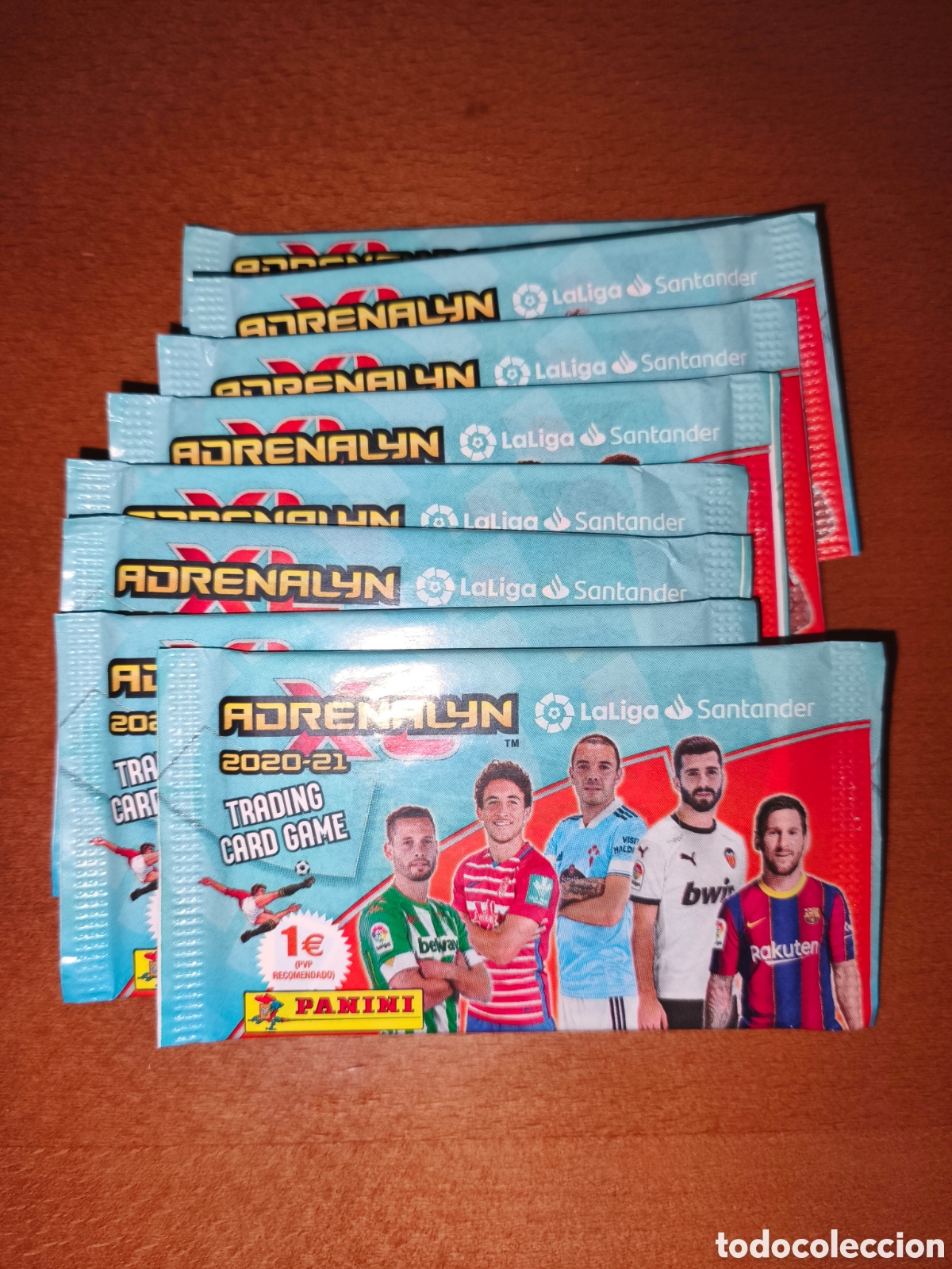 Cromos de f&uacute;tbol: Lote 12 sobres sin abrir ACTUALIZACI&Oacute;N Adrenalyn XL 20/21