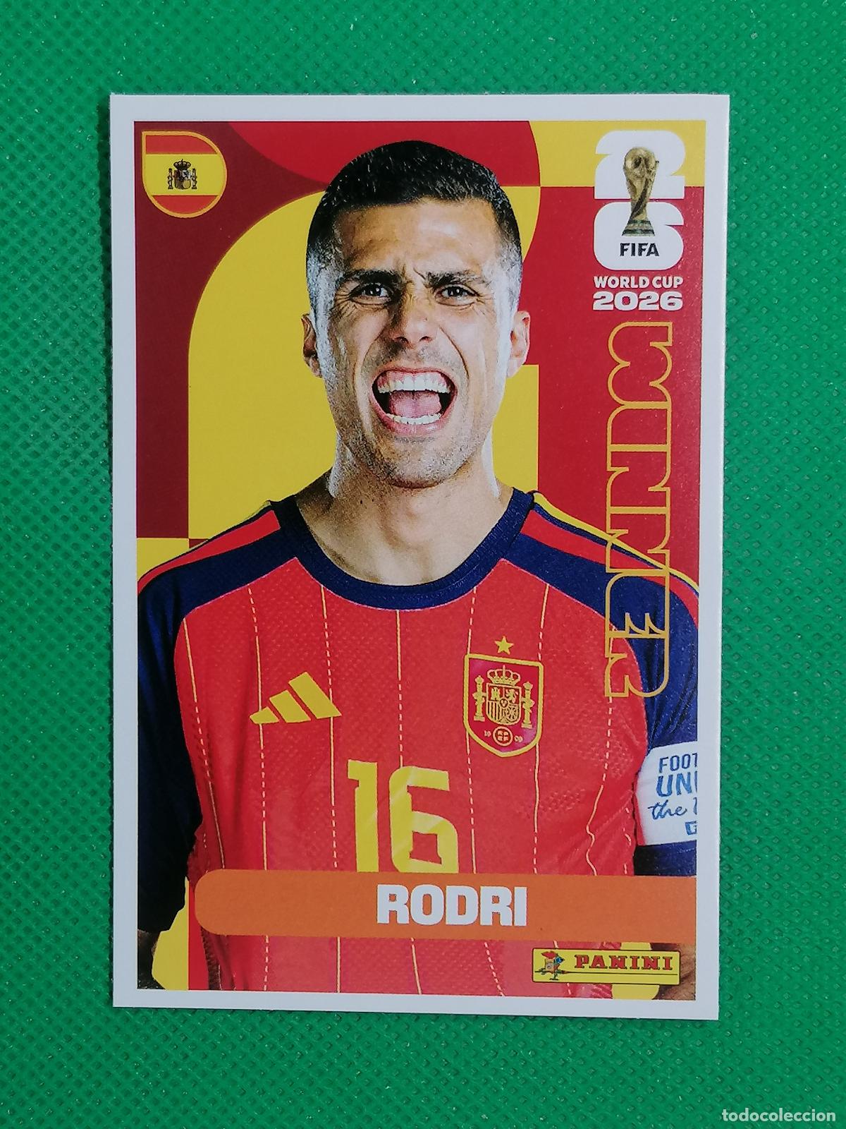 Cromos de f&uacute;tbol: 17 RODRI ESPA&Ntilde;A WINNER POSTER ⚽ PANINI FIFA MUNDIAL WORLD CUP 26 2026 STICKER ⚽