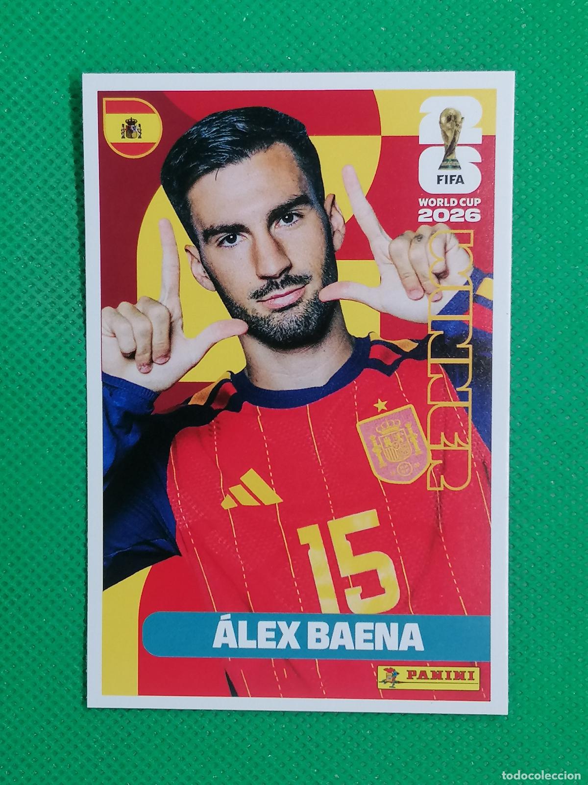 Cromos de f&uacute;tbol: 16 ALEX BAENA ESPA&Ntilde;A WINNER POSTER ⚽ PANINI FIFA MUNDIAL WORLD CUP 26 2026 STICKER ⚽