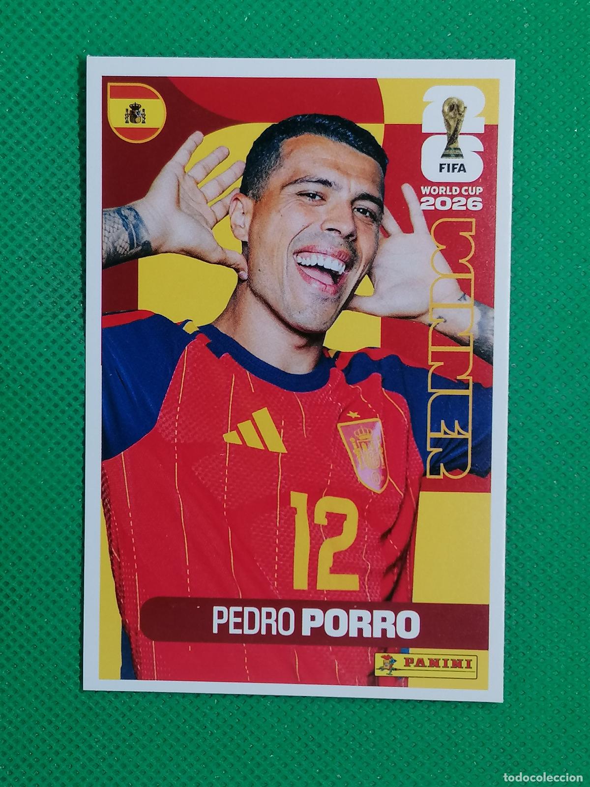 Cromos de f&uacute;tbol: 13 PEDRO PORRO ESPA&Ntilde;A WINNER POSTER ⚽ PANINI FIFA MUNDIAL WORLD CUP 26 2026 STICKER ⚽