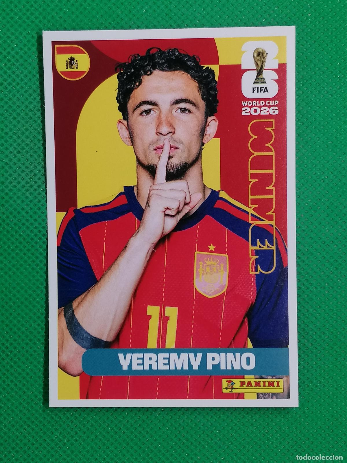 Cromos de f&uacute;tbol: 12 YEREMY PINO ESPA&Ntilde;A WINNER POSTER ⚽ PANINI FIFA MUNDIAL WORLD CUP 26 2026 STICKER ⚽