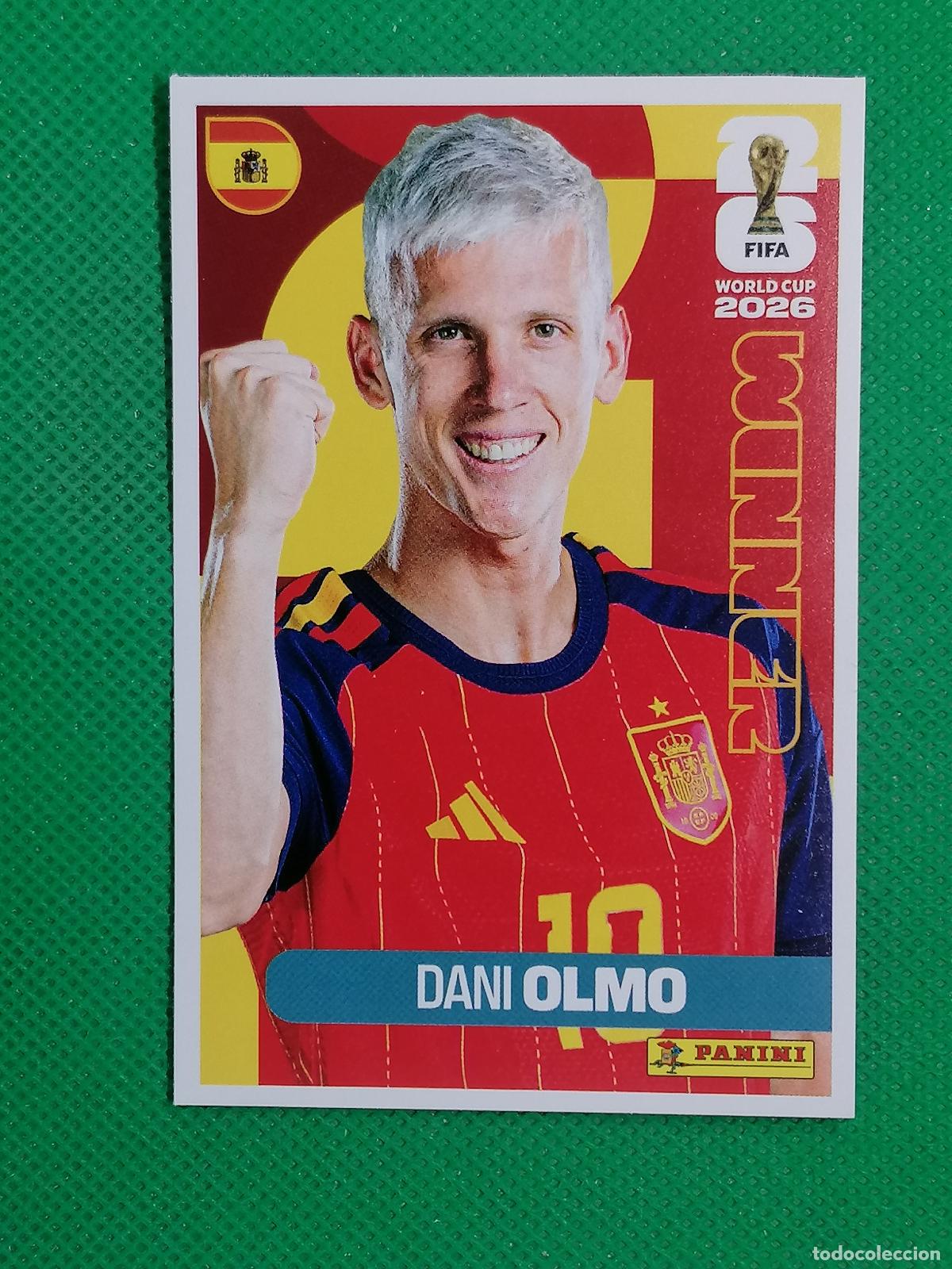 Cromos de f&uacute;tbol: 11 DANI OLMO ESPA&Ntilde;A WINNER POSTER ⚽ PANINI FIFA MUNDIAL WORLD CUP 26 2026 STICKER ⚽
