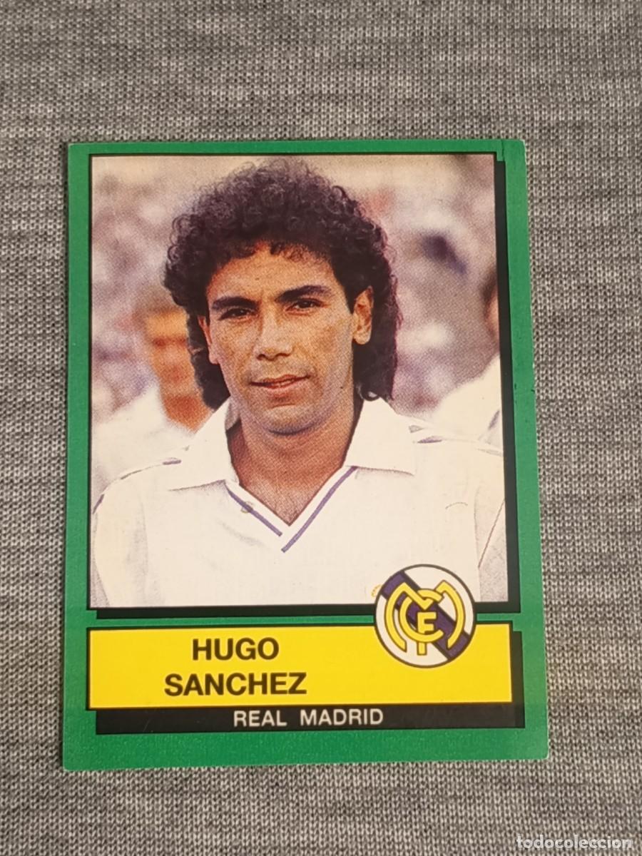 Cromos de f&uacute;tbol: F&uacute;tbol 90 panini HUGO S&Aacute;NCHEZ N&deg;142 REAL MADRID nunca pegado