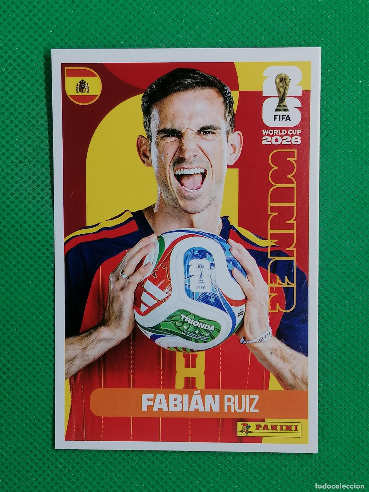Cromos de f&uacute;tbol: 9 FABIAN RUIZ ESPA&Ntilde;A WINNER POSTER ⚽ PANINI FIFA MUNDIAL WORLD CUP 26 2026 STICKER ⚽