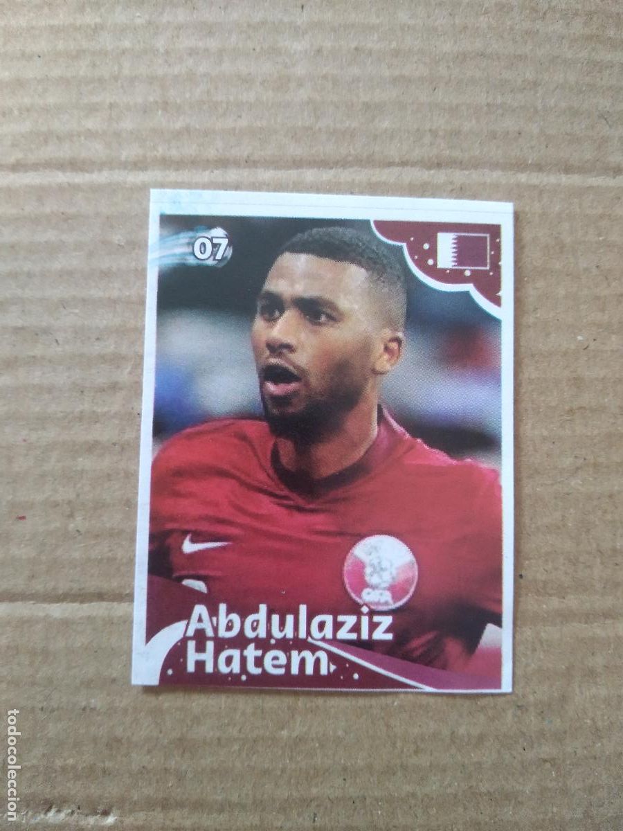 Football Stickers: 7 ABDULAZIZ HATEM QATAR CATAR CROMO FUTBOL MUNDIAL 2022 EDITADO EN BRASIL WORLD CUP COPA DEL MUNDO