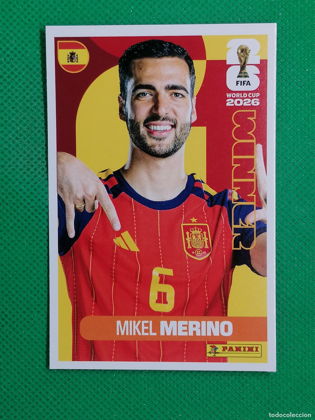 Cromos de f&uacute;tbol: 7 MIKEL MERINO ESPA&Ntilde;A WINNER POSTER ⚽ PANINI FIFA MUNDIAL WORLD CUP 26 2026 STICKER ⚽