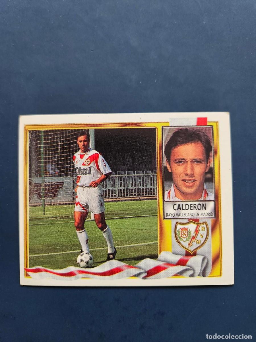 Football Stickers: CALDERON RAYO VALLECANO LIGA ESTE 95 96 1995 1996 SIN PEGAR NUNCA PEGADO