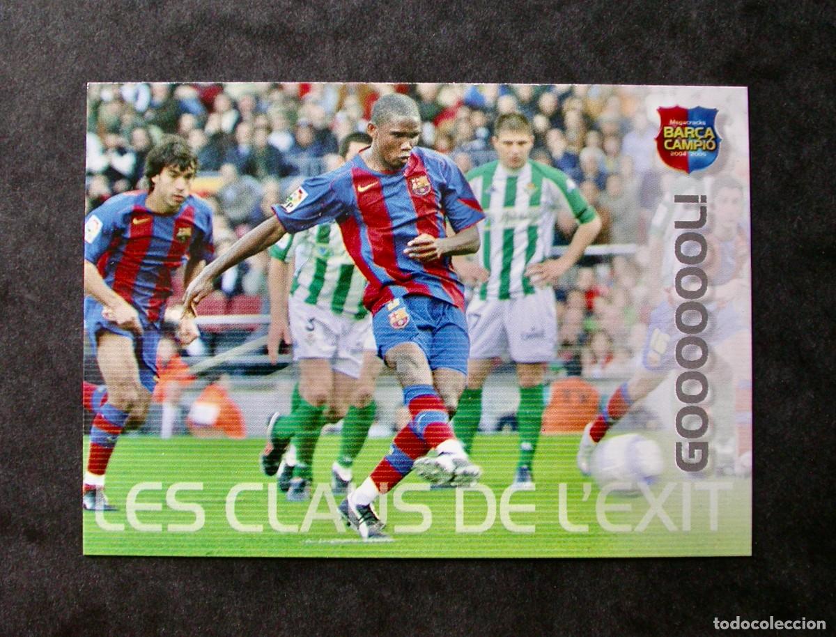 Football Stickers: 104 GOOOOOL! / FC BARCELONA / MEGACRACKS BAR&Ccedil;A CAMPI&Oacute; 2004-2005 04-05 / PANINI