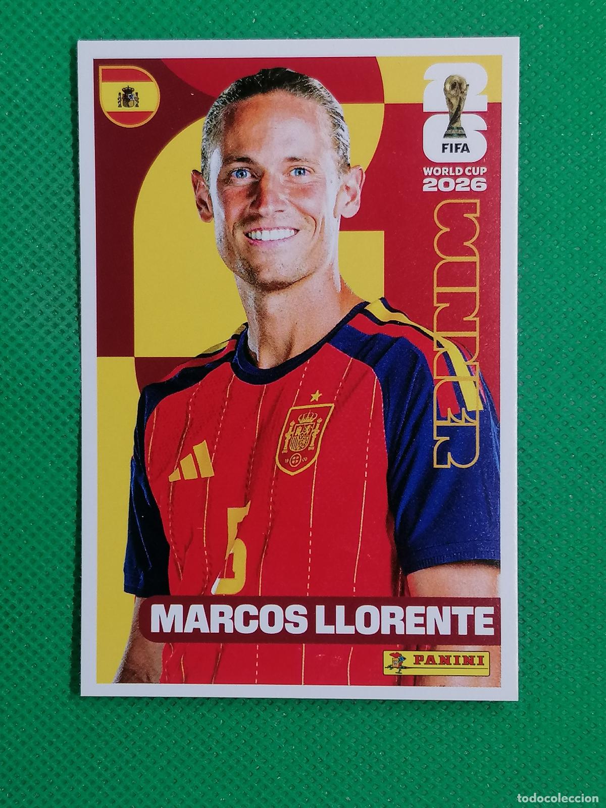 Football Stickers: 6 MARCOS LLORENTE ESPA&Ntilde;A WINNER POSTER ⚽ PANINI FIFA MUNDIAL WORLD CUP 26 2026 STICKER ⚽
