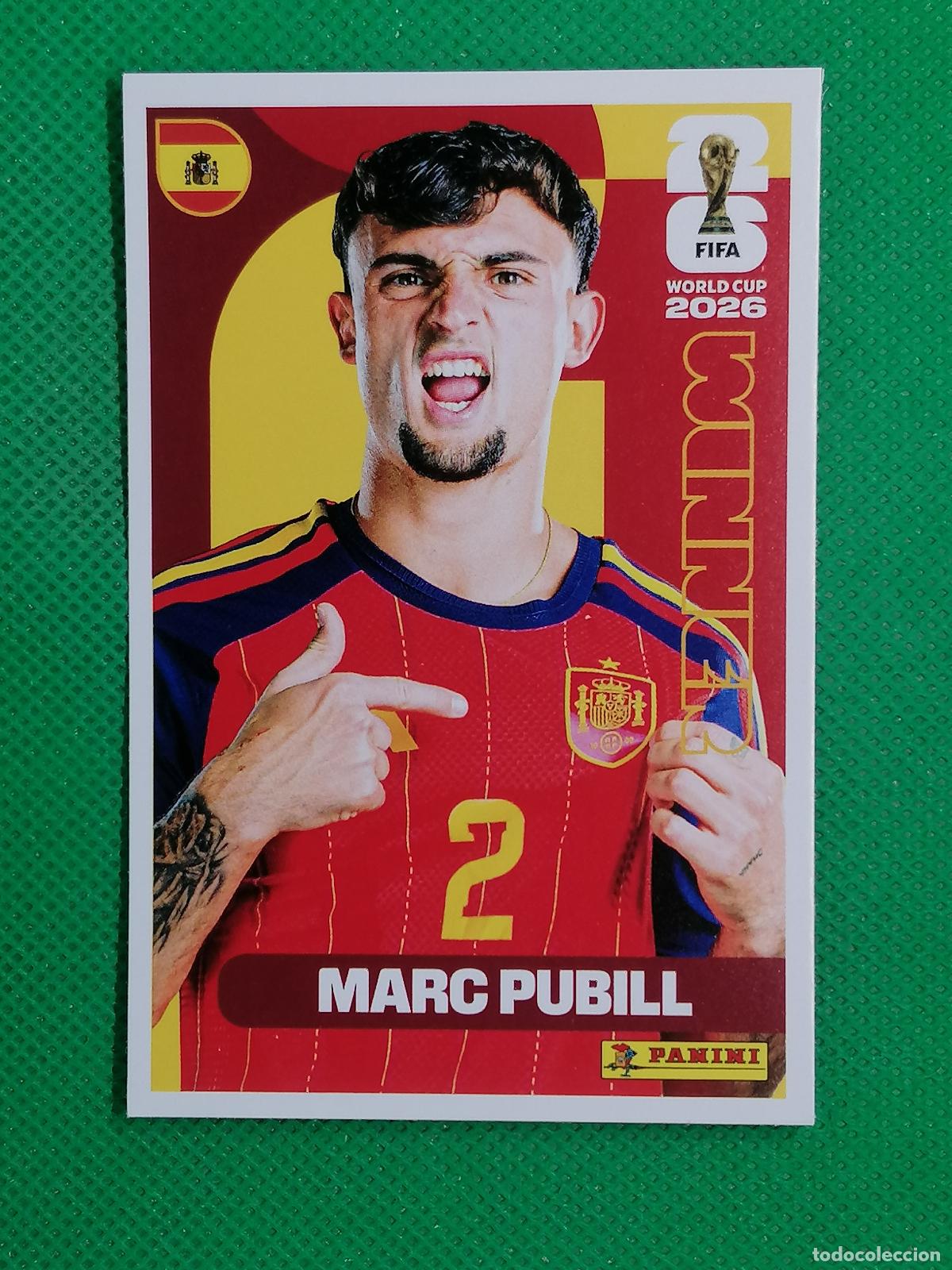 Football Stickers: 3 MARC PUBILL ESPA&Ntilde;A WINNER POSTER ⚽ PANINI FIFA MUNDIAL WORLD CUP 26 2026 STICKER ⚽