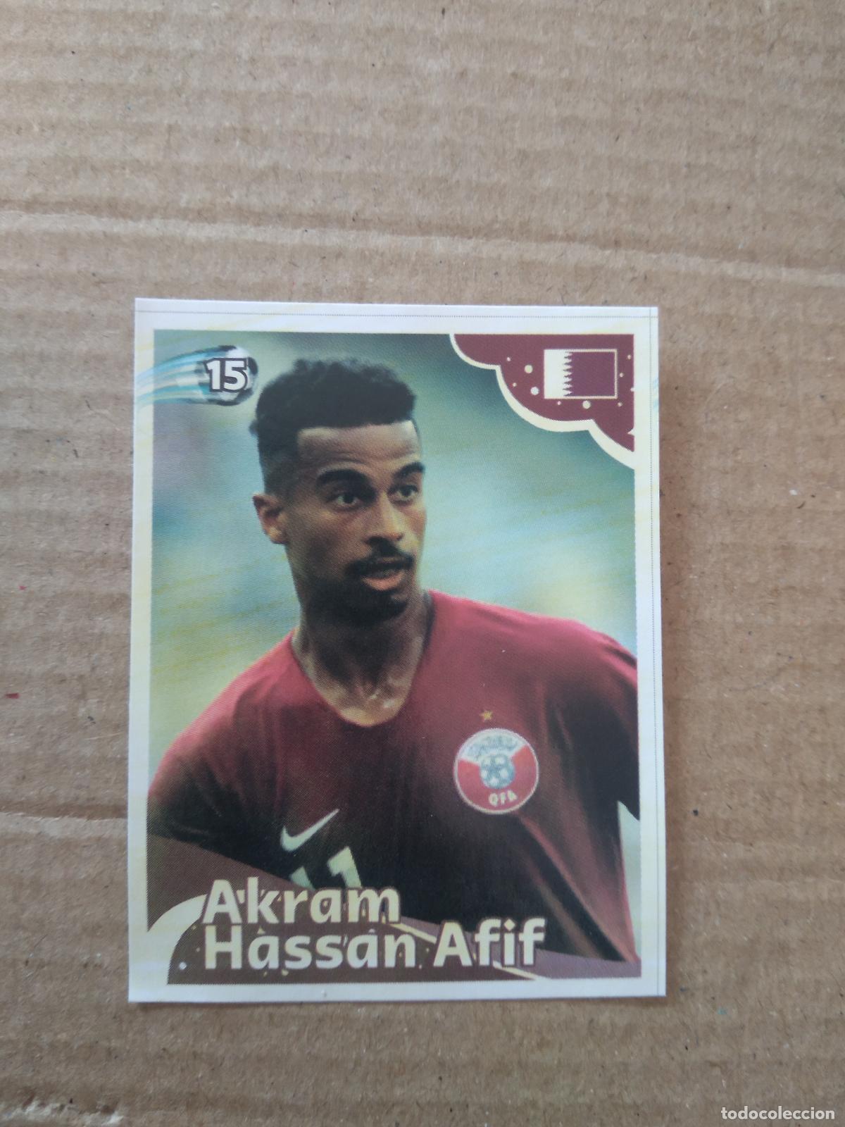 Football Stickers: 15 AKRAM HASSAN AFIF QATAR CROMO FUTBOL MUNDIAL 2022 EDITADO EN BRASIL WORLD CUP COPA DEL MUNDO