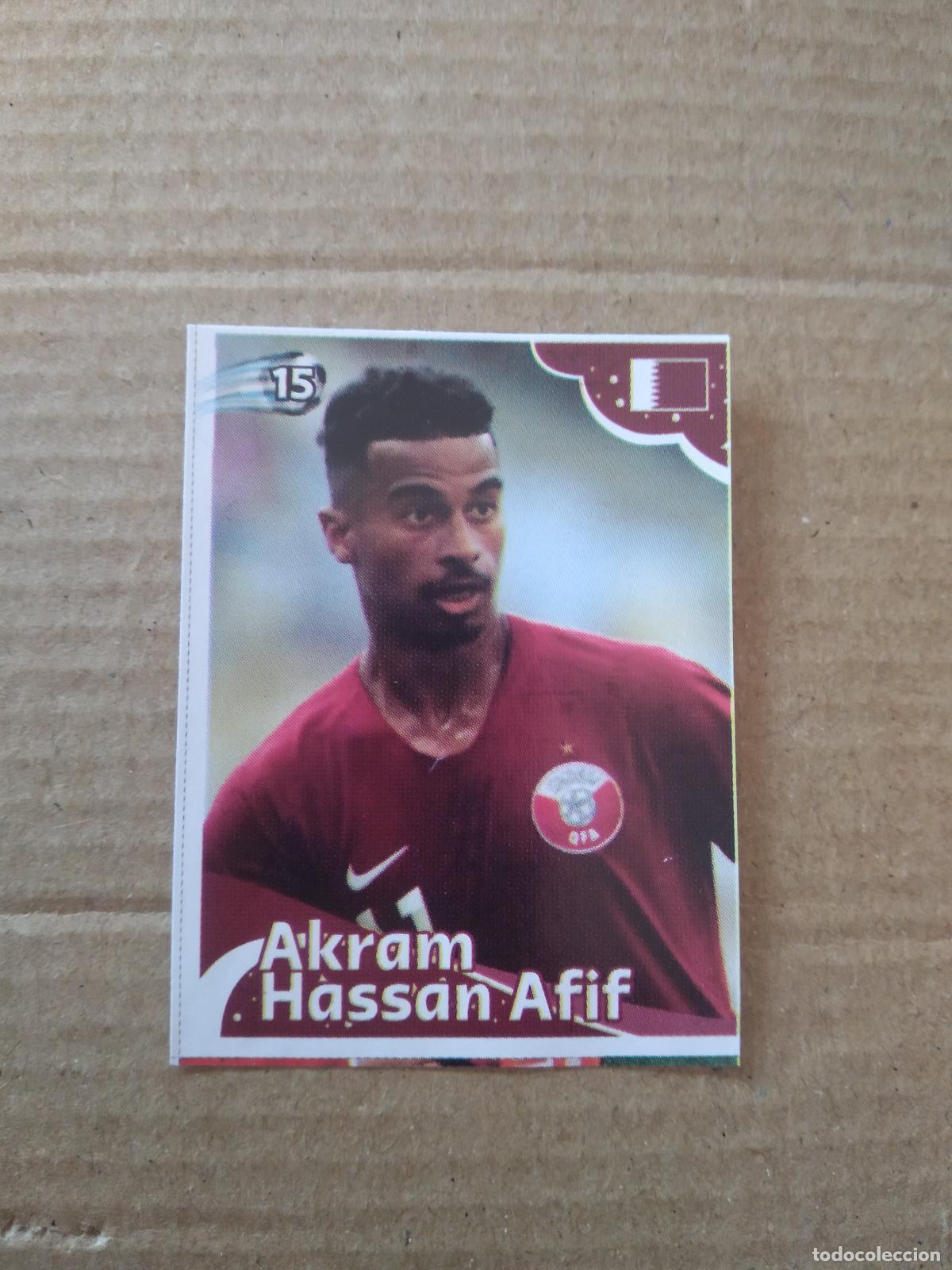 Cromos de f&uacute;tbol: 15 AKRAM HASSAN AFIF QATAR CROMO FUTBOL MUNDIAL 2022 EDITADO EN BRASIL WORLD CUP COPA DEL MUNDO
