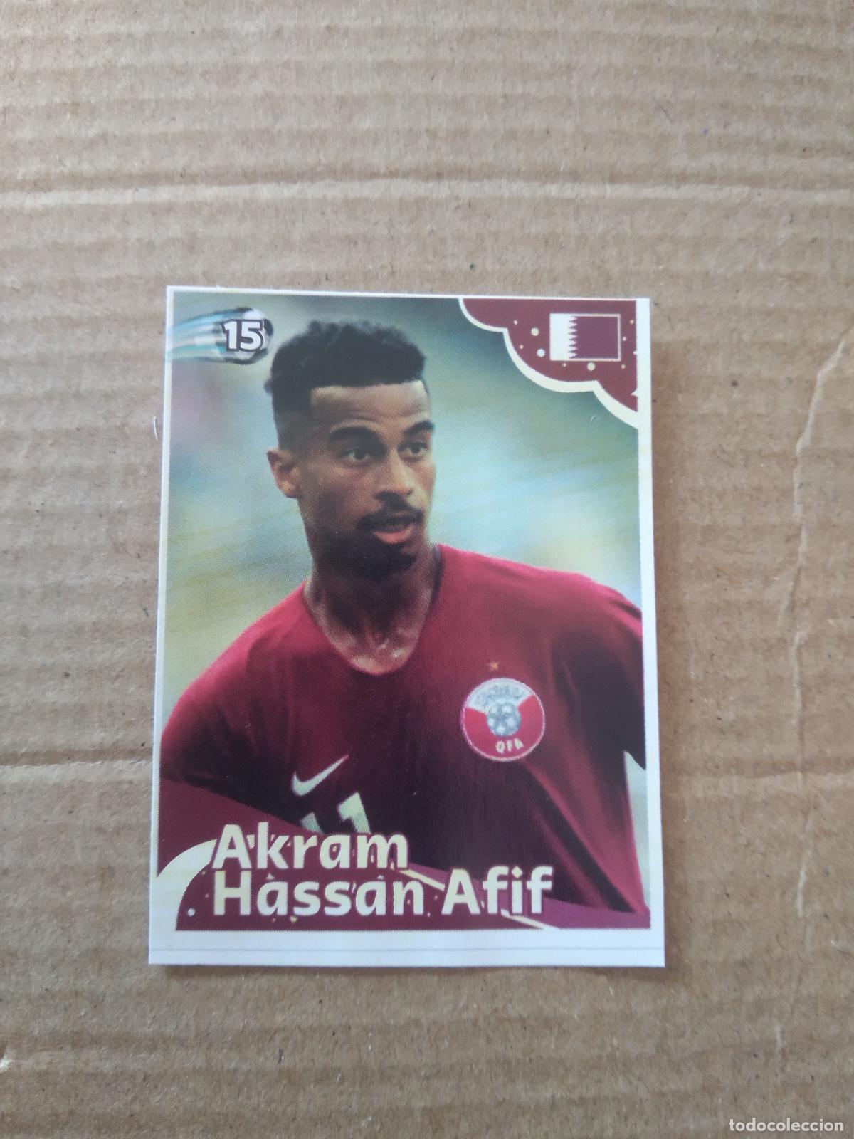 Cromos de f&uacute;tbol: 15 AKRAM HASSAN AFIF QATAR CROMO FUTBOL MUNDIAL 2022 EDITADO EN BRASIL WORLD CUP COPA DEL MUNDO