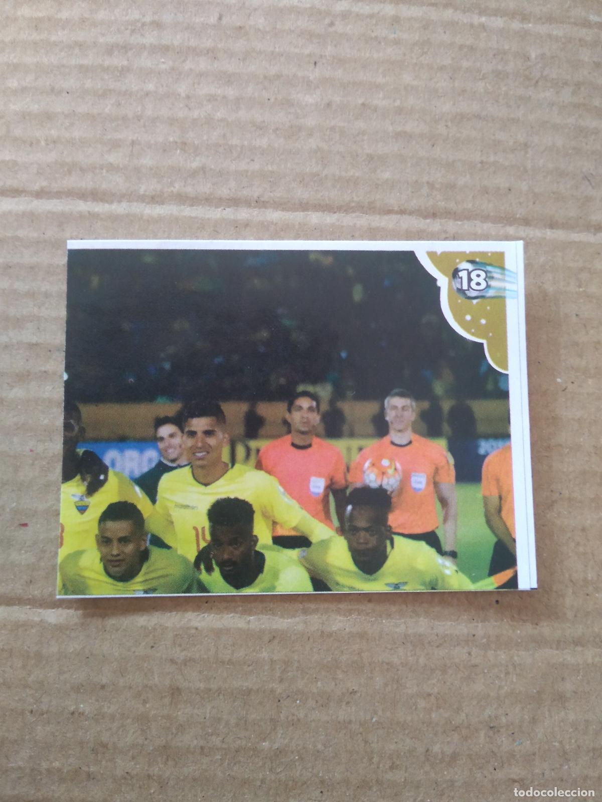 Cromos de f&uacute;tbol: 18 EQUIPO PLANTILLA ECUADOR CROMO FUTBOL MUNDIAL 2022 EDITADO EN BRASIL WORLD CUP COPA DEL MUNDO