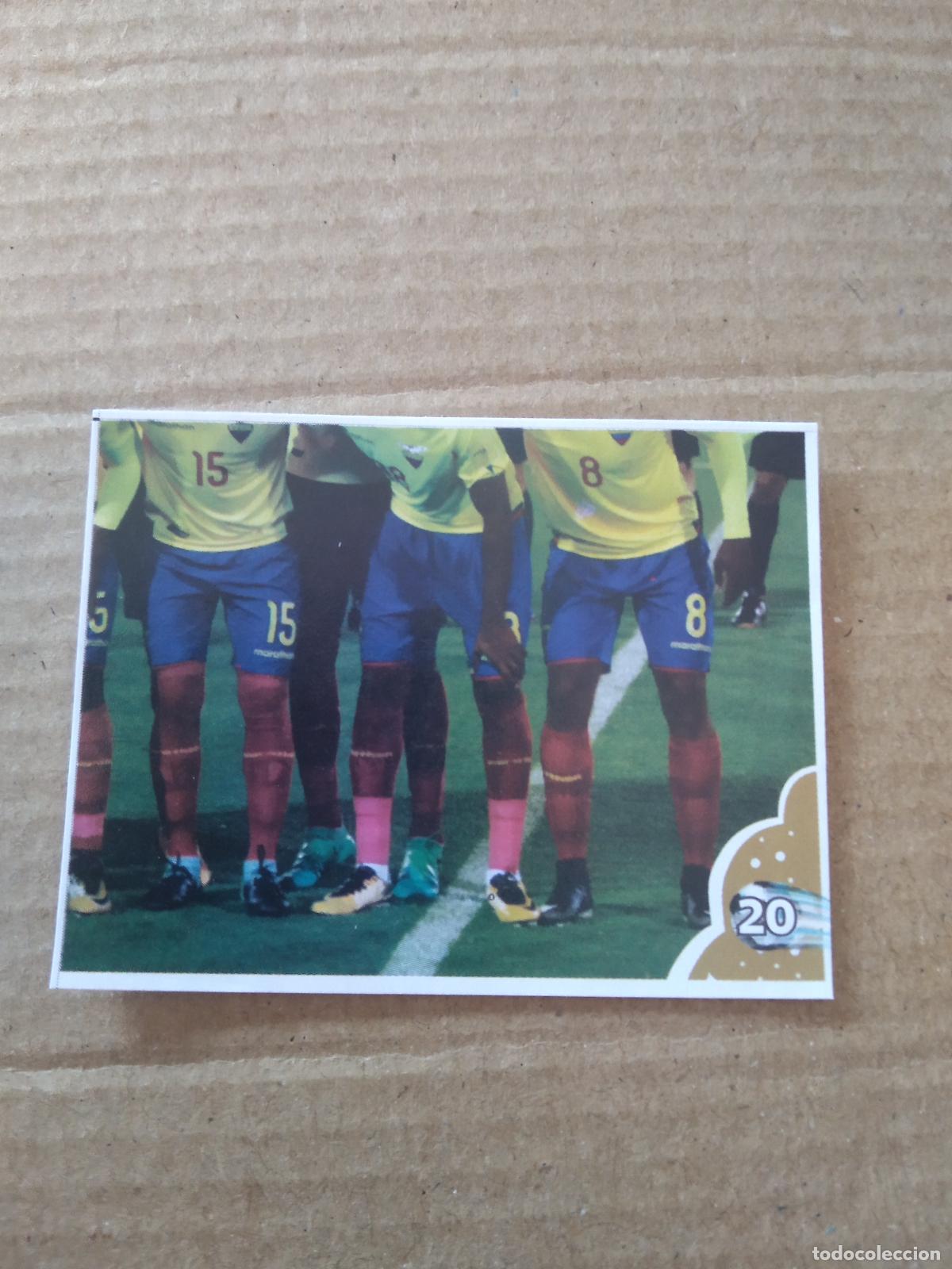 Cromos de f&uacute;tbol: 20 EQUIPO PLANTILLA ECUADOR CROMO FUTBOL MUNDIAL 2022 EDITADO EN BRASIL WORLD CUP COPA DEL MUNDO