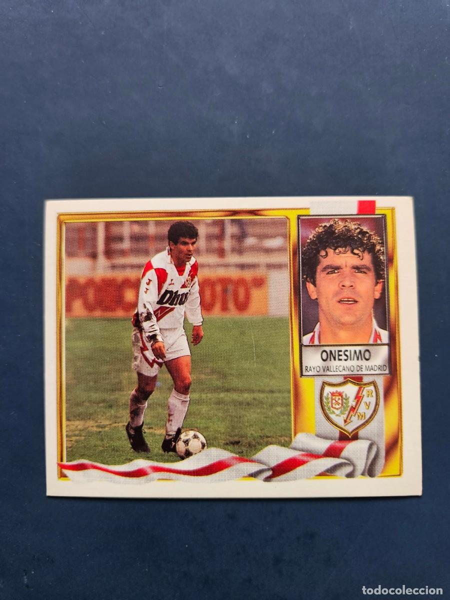 Cromos de f&uacute;tbol: ONESIMO RAYO VALLECANO LIGA ESTE 95 96 1995 1996 SIN PEGAR NUNCA PEGADO