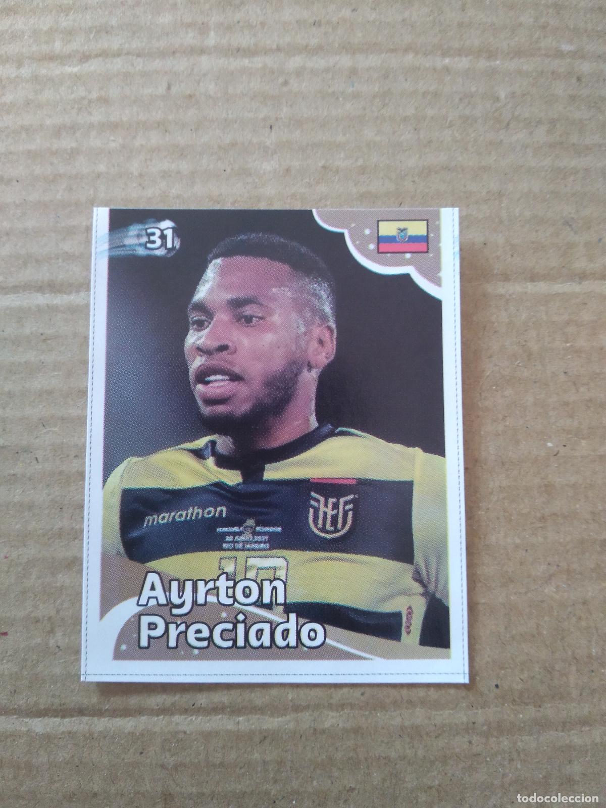 Football Stickers: 31 AYRTON PRECIADO ECUADOR CROMO FUTBOL MUNDIAL 2022 EDITADO EN BRASIL WORLD CUP COPA DEL MUNDO
