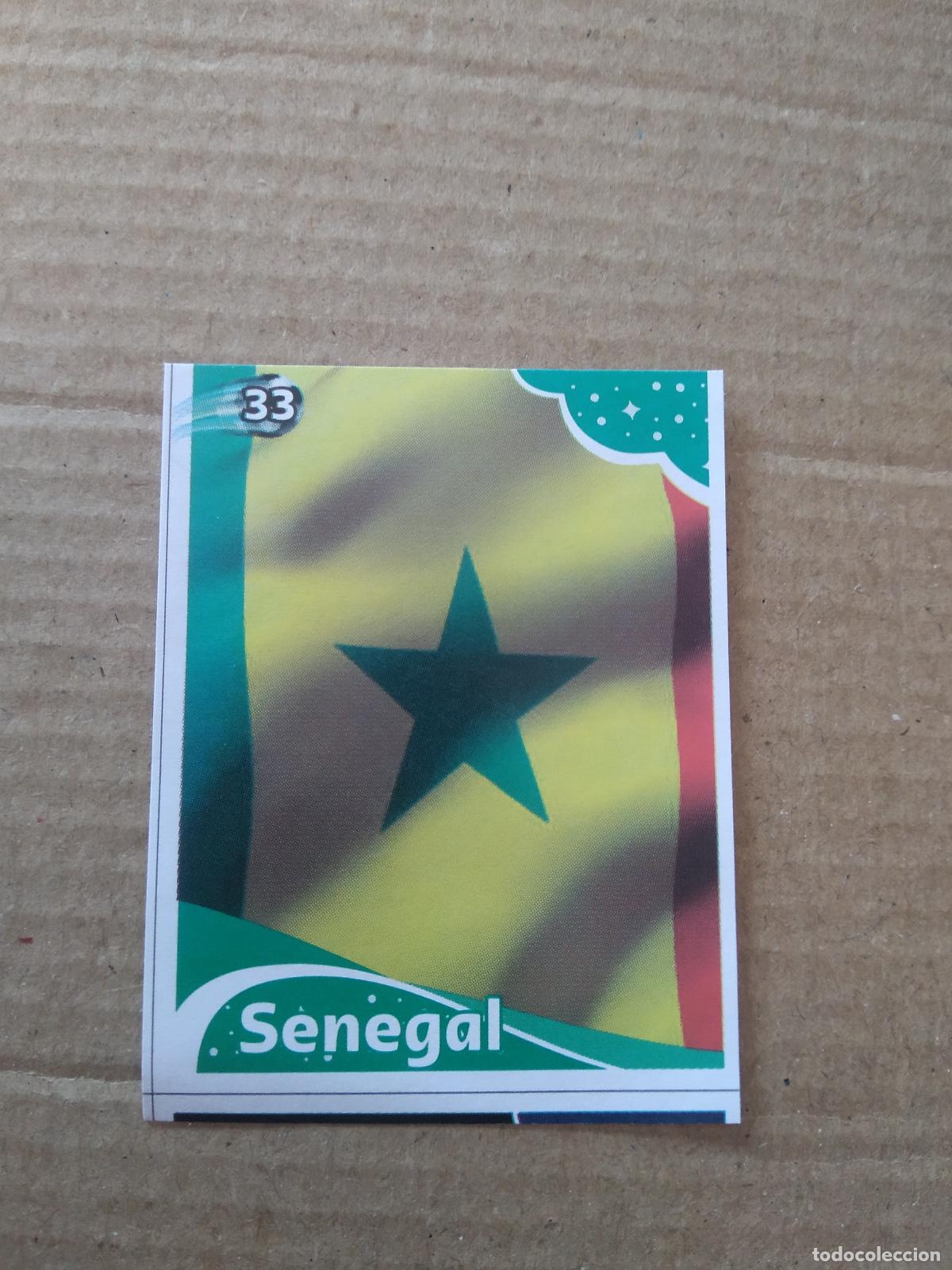 Football Stickers: 33 ESCUDO SENEGAL CROMO FUTBOL MUNDIAL 2022 EDITADO EN BRASIL WORLD CUP COPA DEL MUNDO