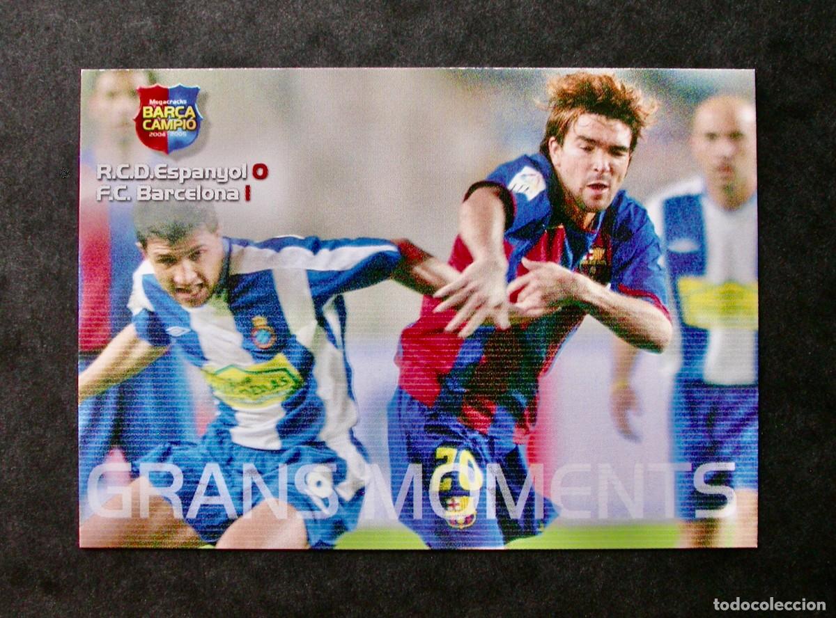 Football Stickers: 109 GRANS MOMENTS / FC BARCELONA / MEGACRACKS BAR&Ccedil;A CAMPI&Oacute; 2004-2005 04-05 / PANINI