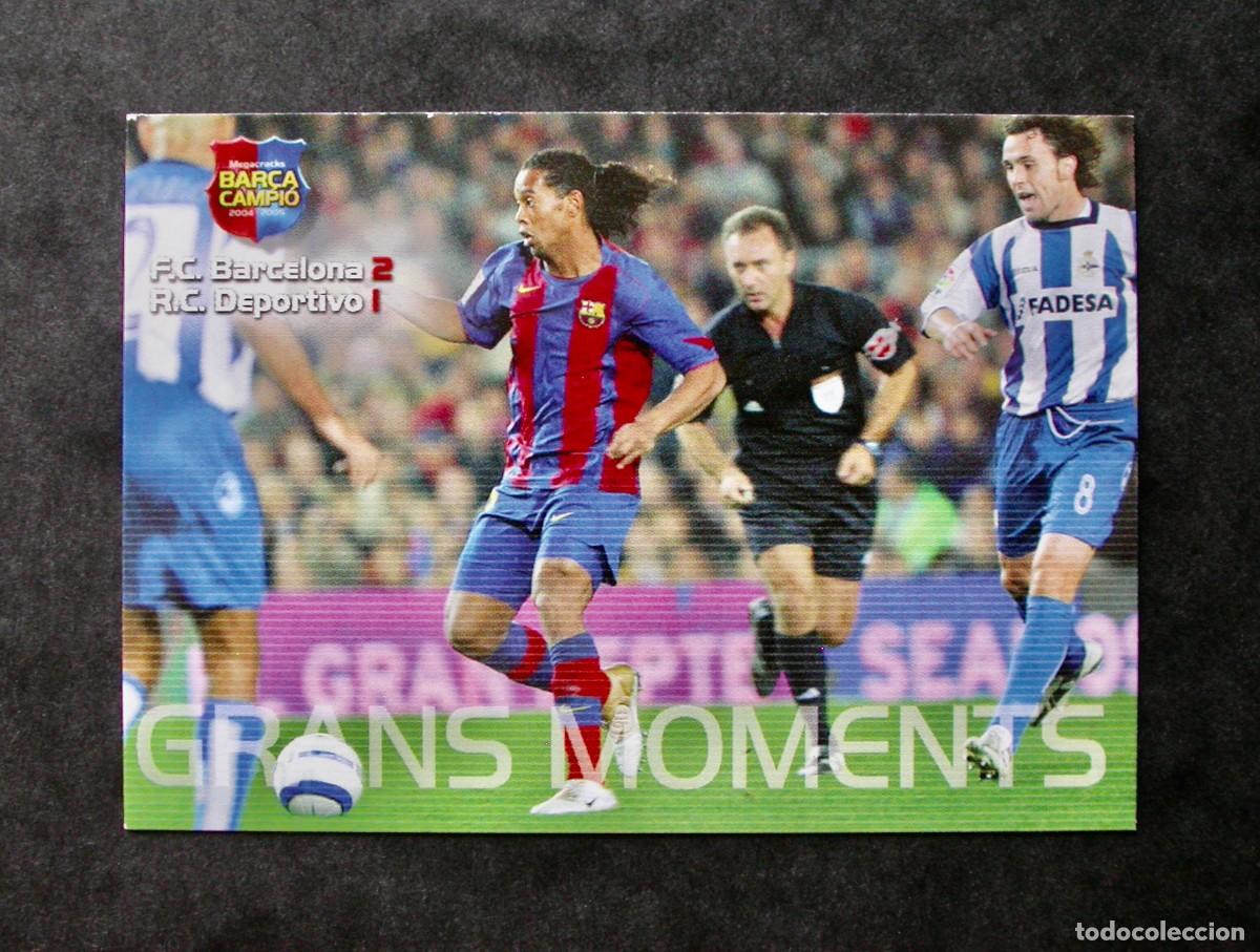 Fu&szlig;ball-Sticker: 110 GRANS MOMENTS / FC BARCELONA / MEGACRACKS BAR&Ccedil;A CAMPI&Oacute; 2004-2005 04-05 / PANINI