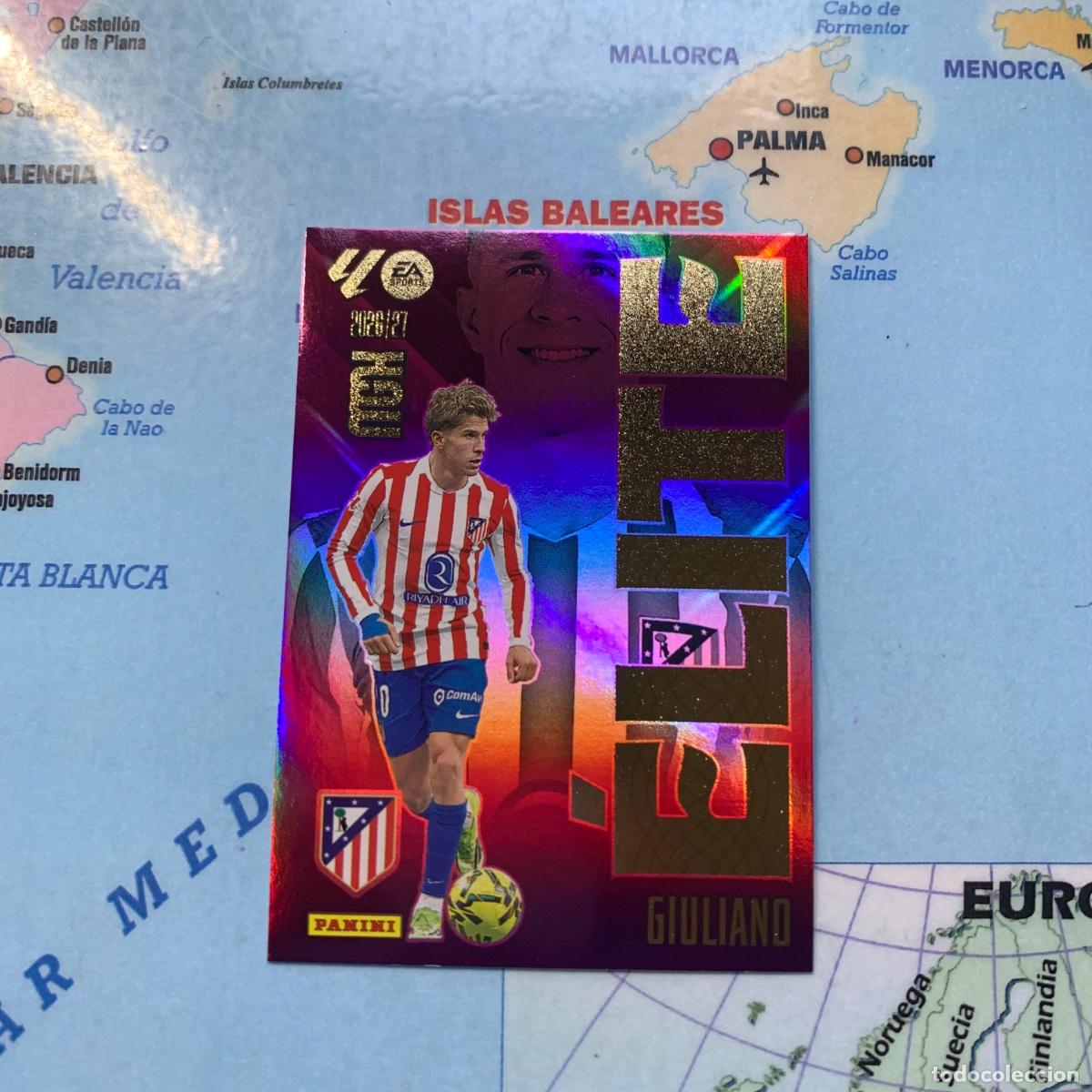 Cromos de Futebol: Giuliano elite n&uacute;mero 7 Del Atl&eacute;tico de Madrid megacracks 26-27 2026-2027